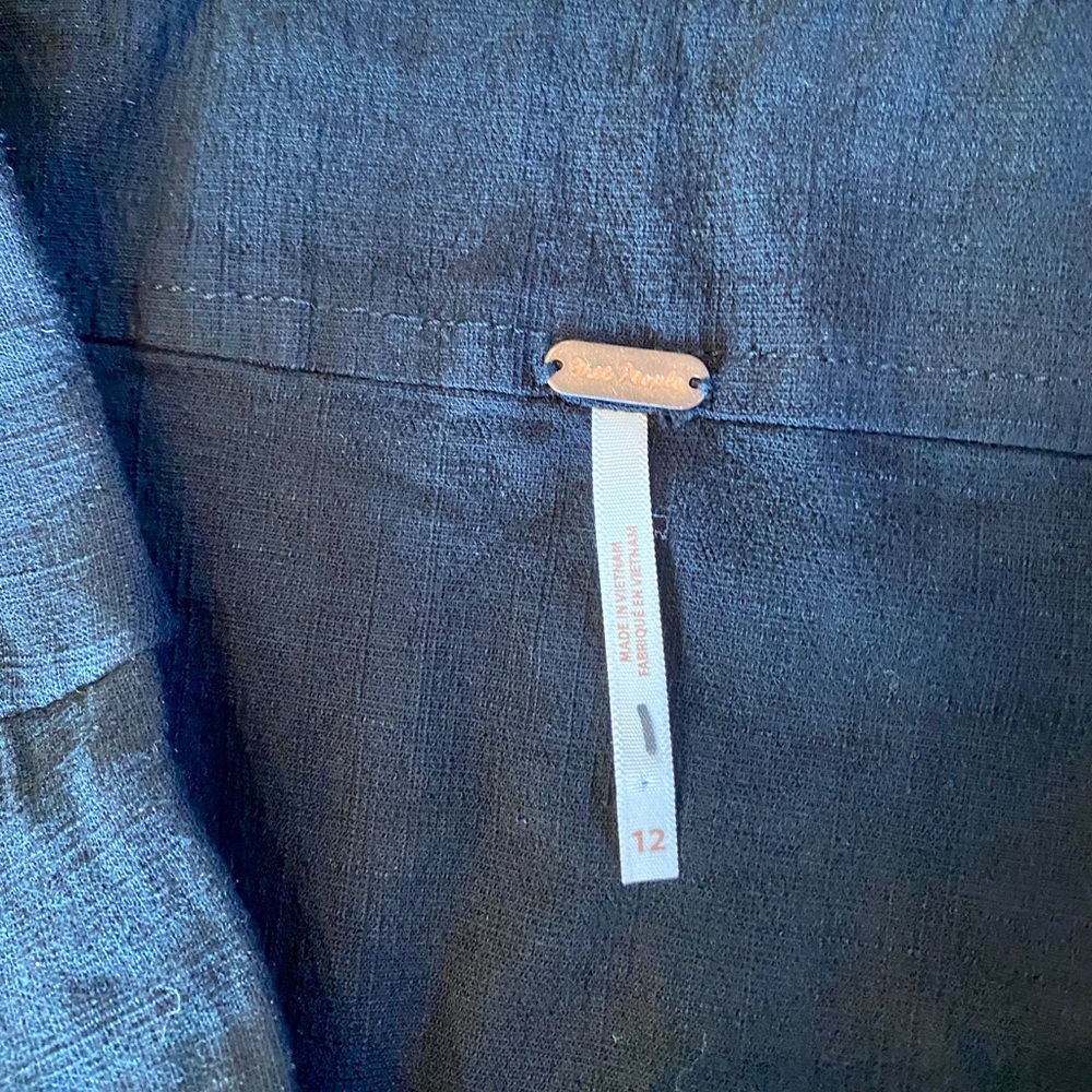 FREE PEOPLE That's a Wrap Black Stretch Mini Skirt - Picture 4 of 9